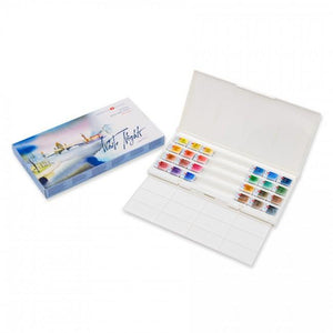 Набор акварельных красок 24 цвета с палитрой Белые ночи в пластиковой упаковке